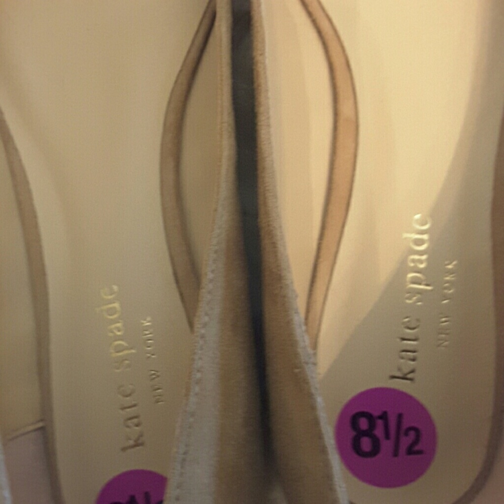Kate Spade genuine suede flats shoes - Picture 6 of 8